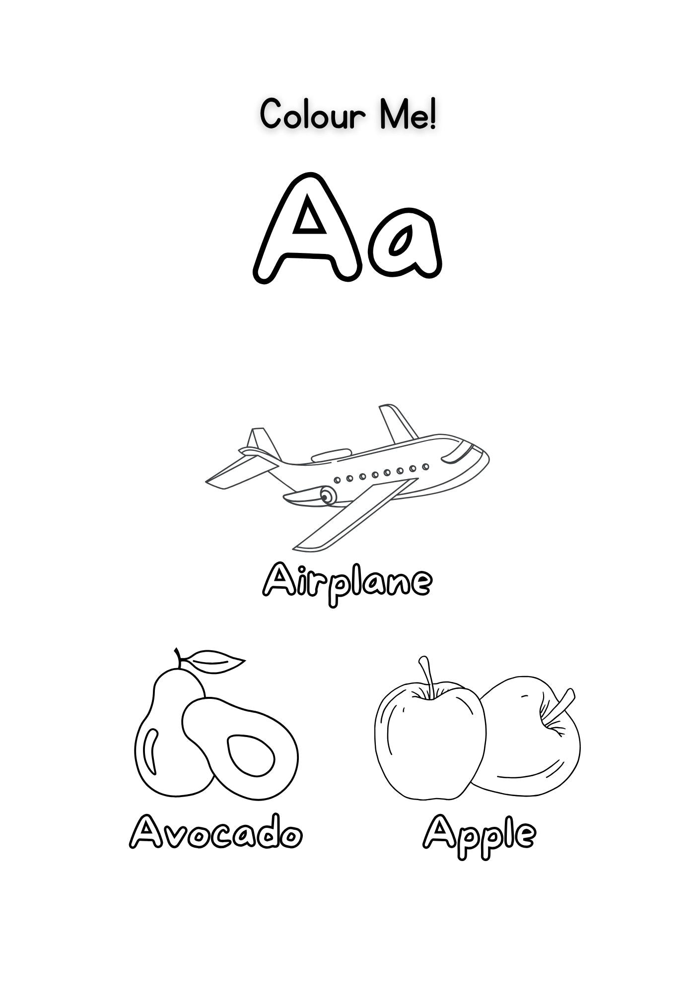 My First Alphabet Colouring Book